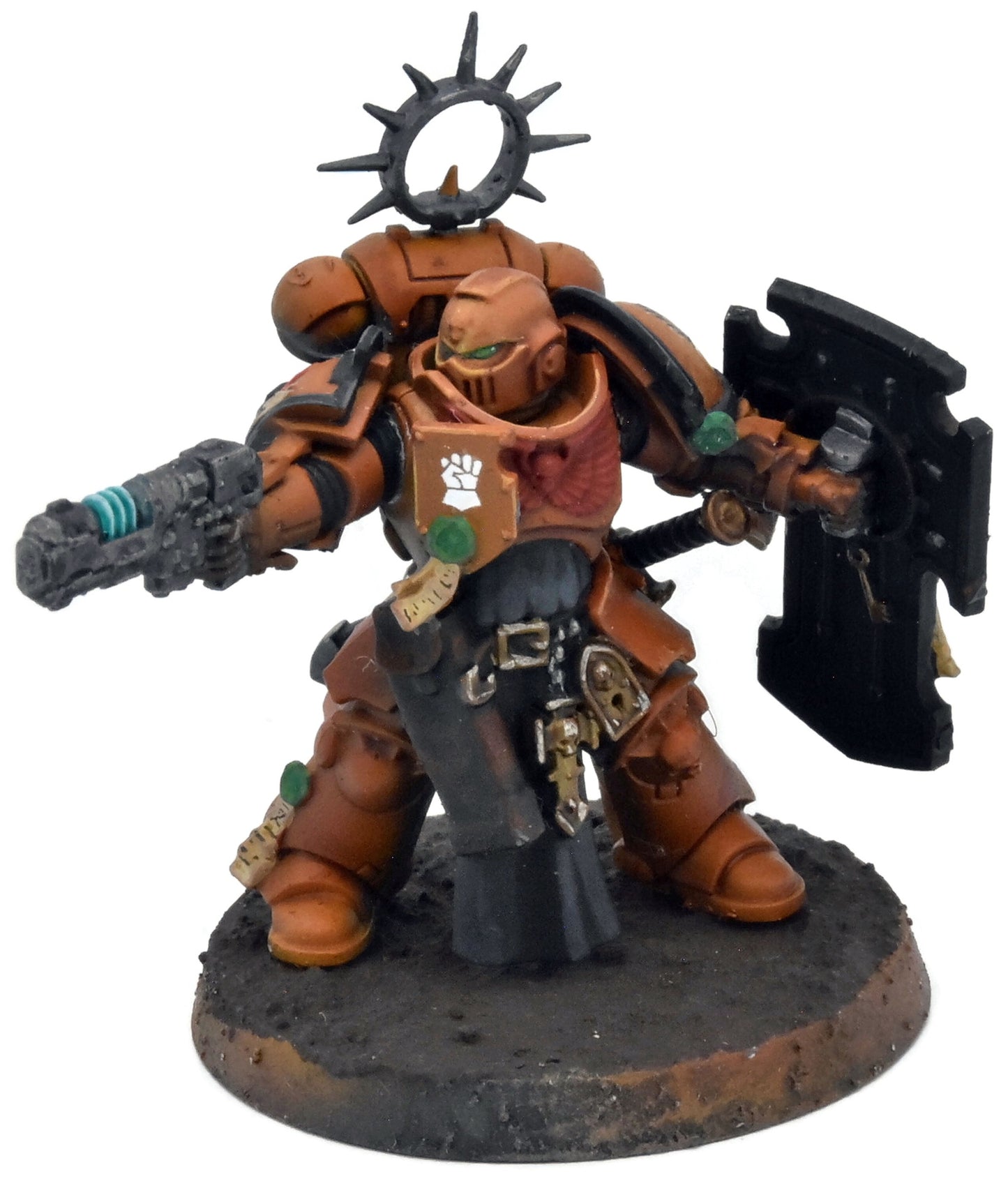 SPACE MARINES Primaris Lieutenant With Relic Shield #1 WELL PAINTED