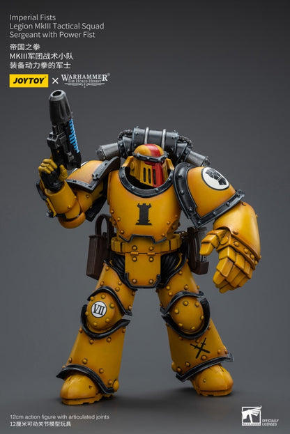 Legion MkIII Tactical Squad Sergeant with Power Fist Imperial Fists Joy Toy