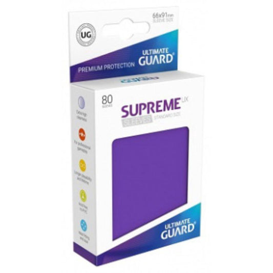 Ultimate Guard Sleeves Supreme Ux Purple 80Ct