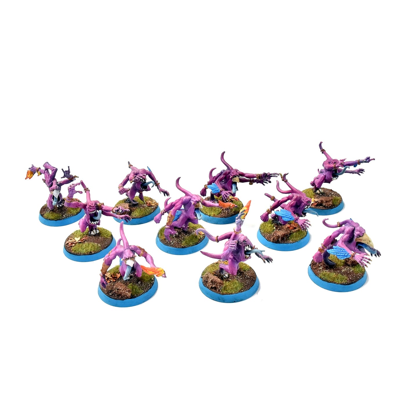 THOUSAND SONS 10 Pink Horrors #3 PRO PAINTED Warhammer 40K