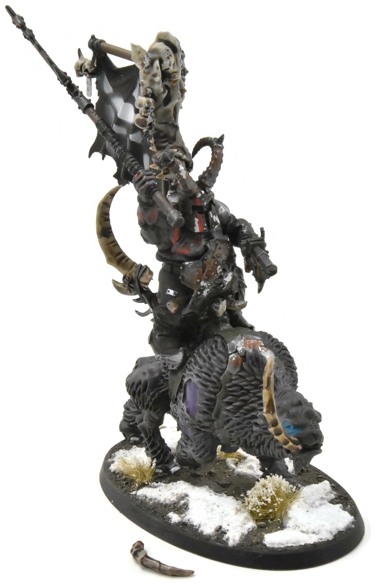 OGOR MAWTRIBES Mournfang with Banner #2 WELL PAINTED Sigmar