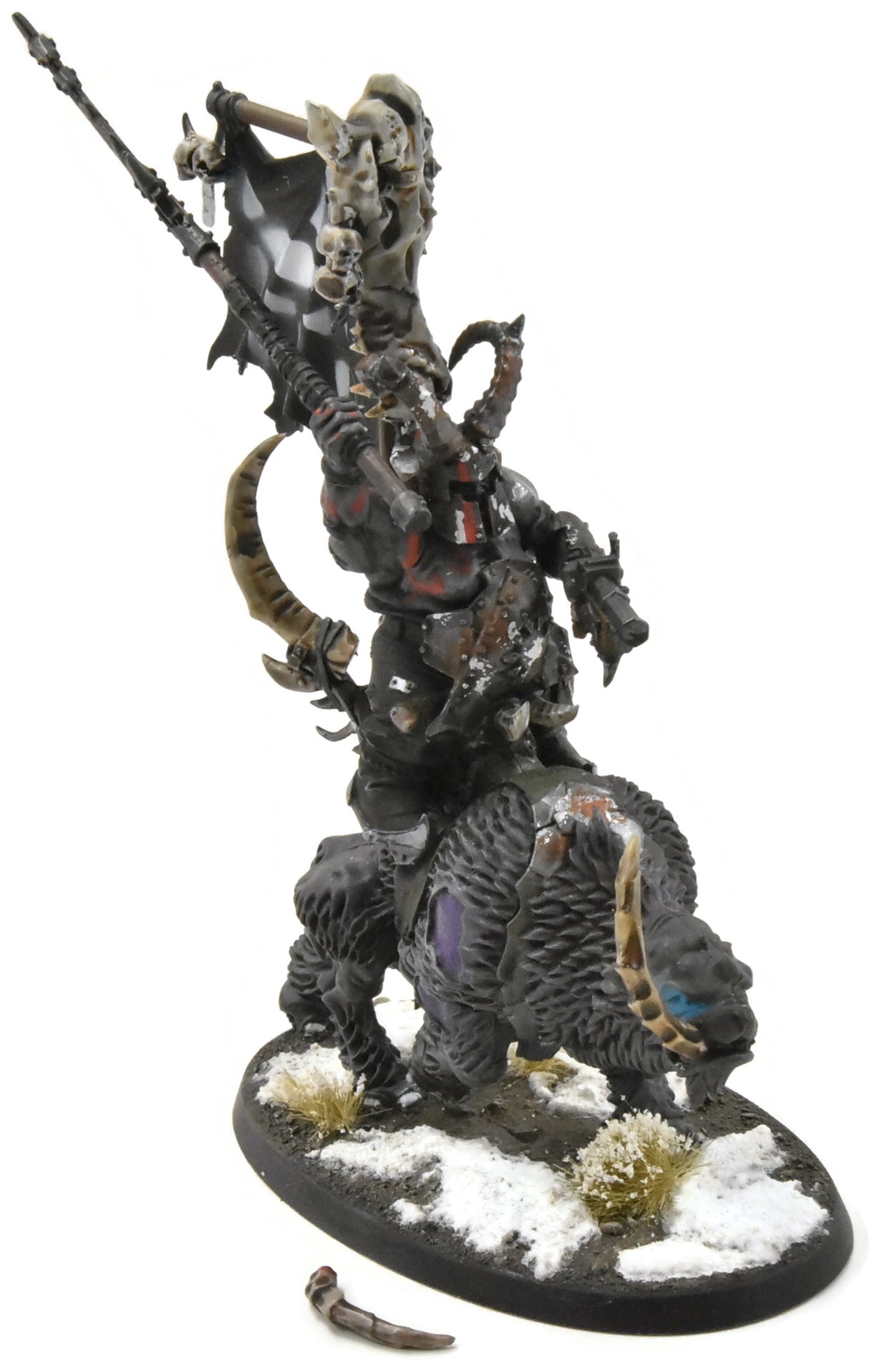 OGOR MAWTRIBES Mournfang with Banner #2 WELL PAINTED Sigmar