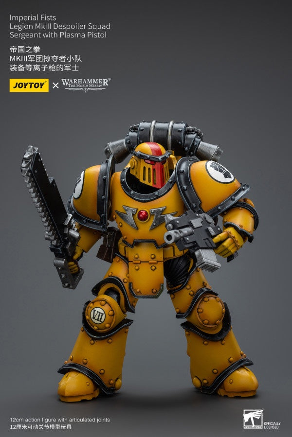 Legion MkIII Despoiler Squad Sergeant with Plasma Pistol Imperial Fists Joy Toy