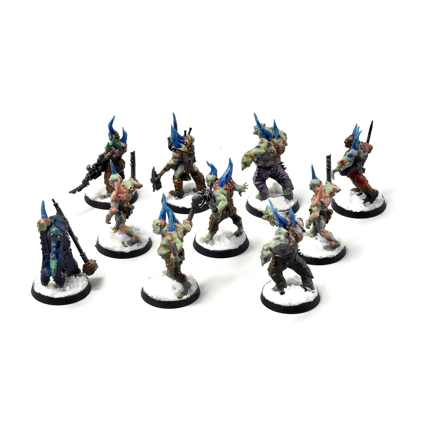 DEATH GUARD 10 Poxwalkers #4 PRO PAINTED 40K