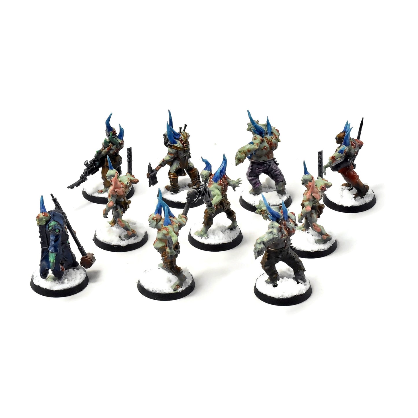 DEATH GUARD 10 Poxwalkers #4 PRO PAINTED 40K