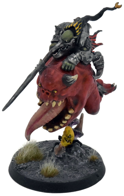 GLOOMSPITE GITZ Loonboss On Giant Cave Squig #1 WELL PAINTED Warhammer Sigmar