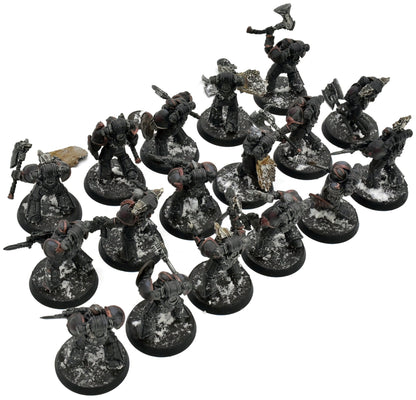 SPACE MARINES 17 Tactical Marines #1 WELL PAINTED Warhammer 40K Missing One Arm