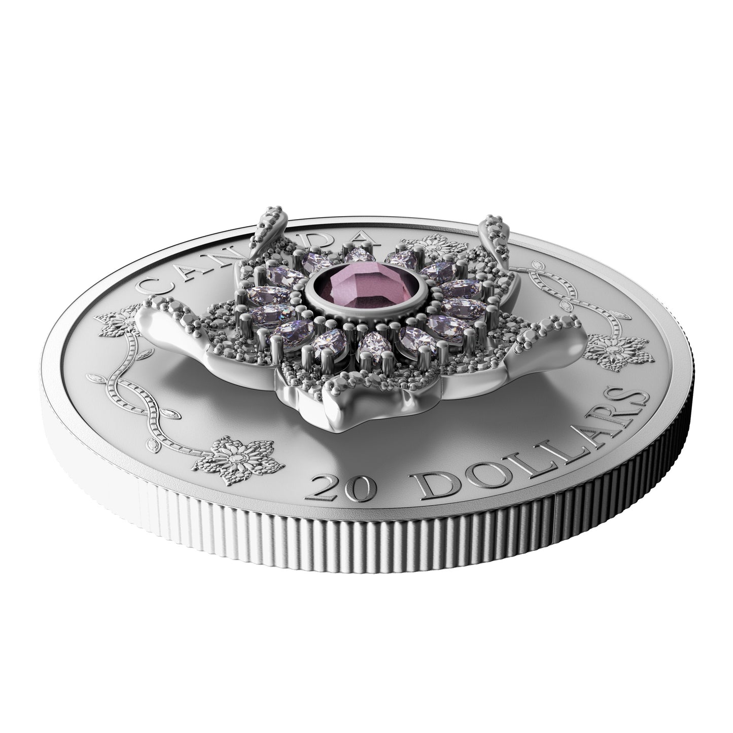 Crown Jewels Series: Williamson Diamond Brooch – 1 oz. $20 Fine Silver Coin