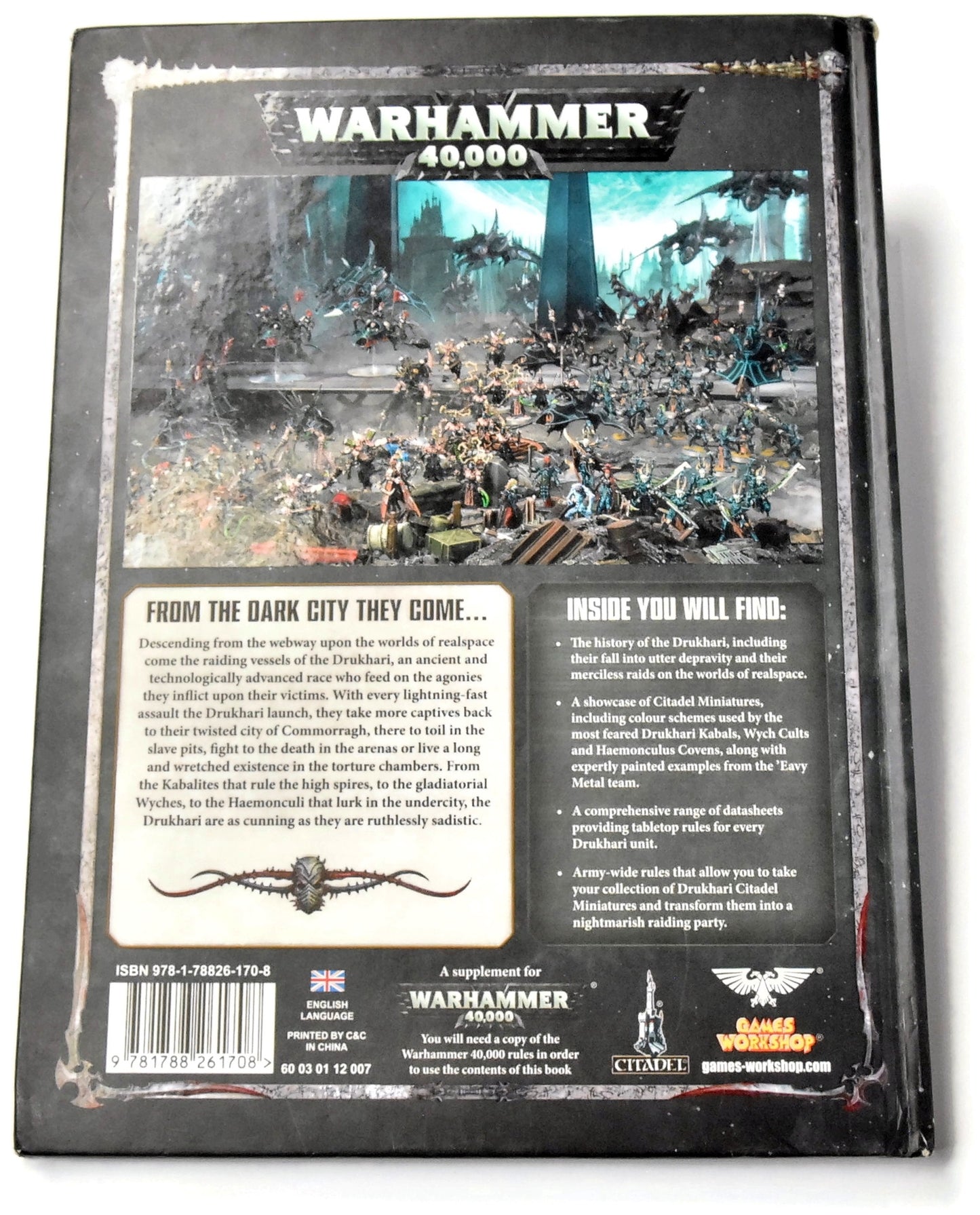 DRUKHARI Codex Used Bad Condition Warhammer 40K