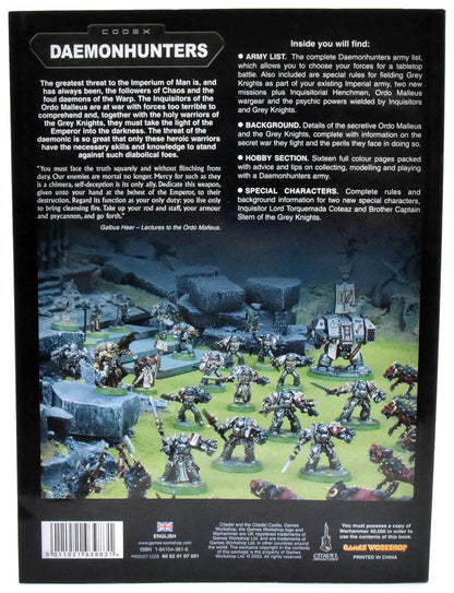 DAEMONHUNTERS Codex USED VERY GOOD Condition