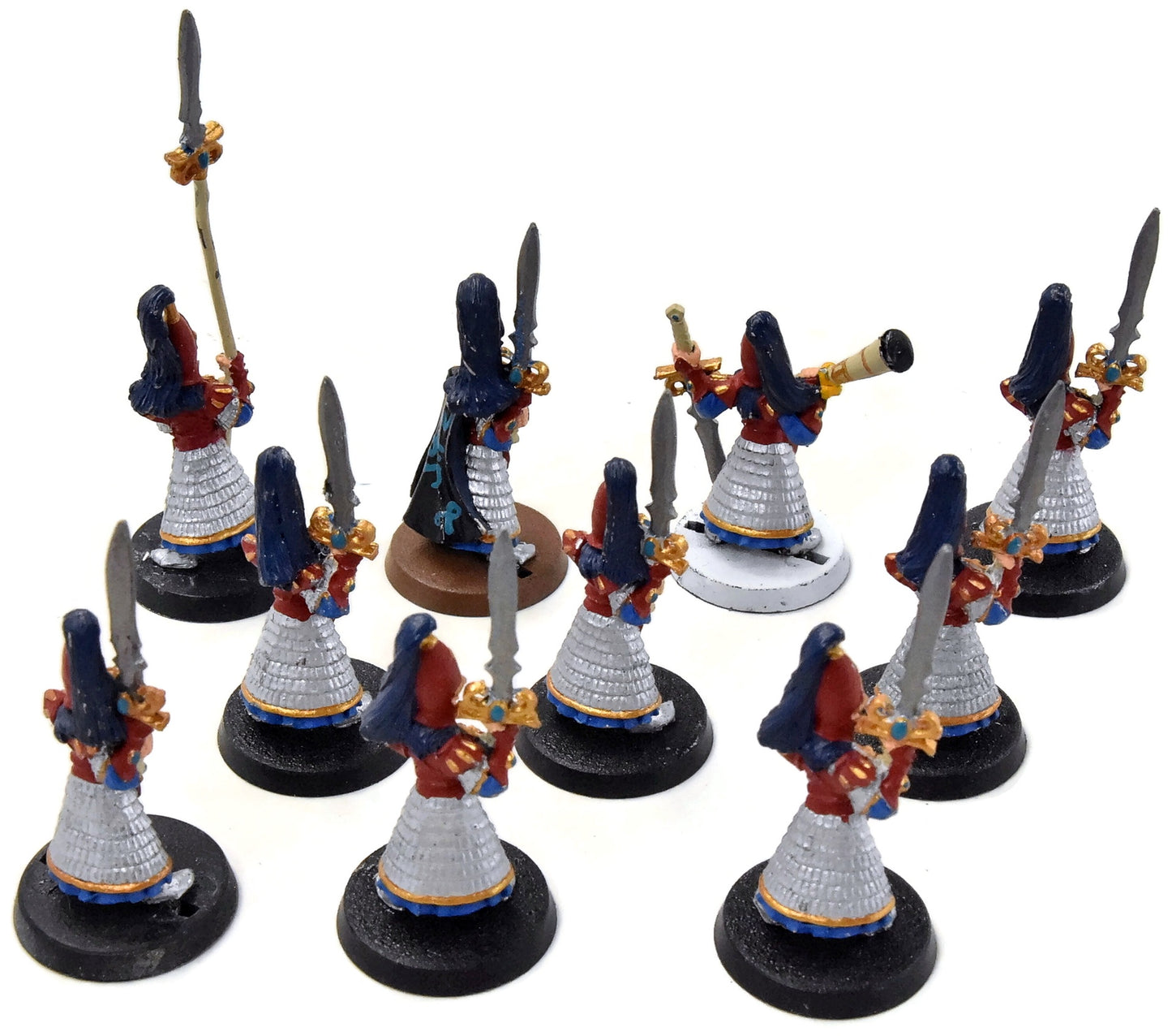 HIGH ELVES 10 Sword Masters #4 METAL Warhammer Fantasy