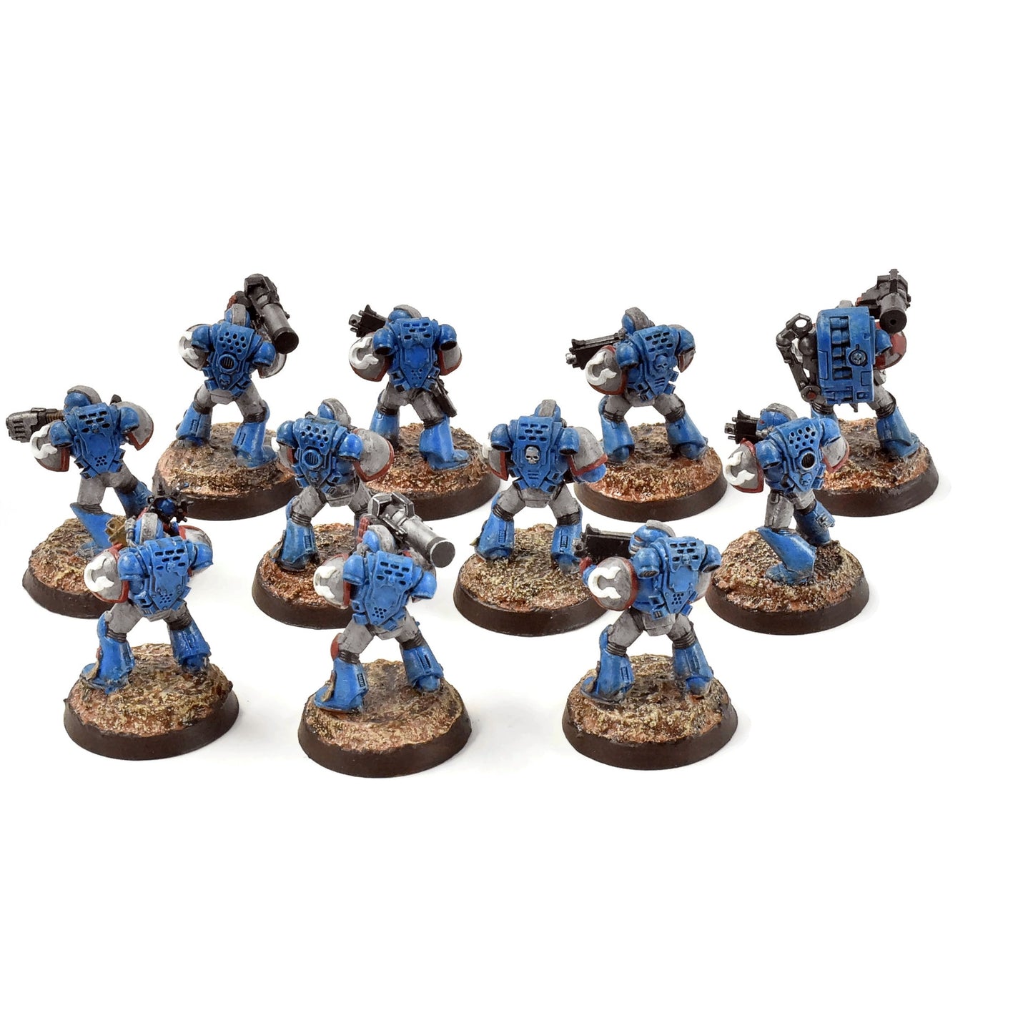 SPACE MARINES 11 Tactical Marines #2 WELL PAINTED Warhammer 40K