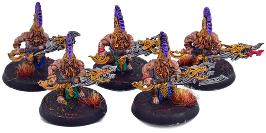 FYRESLAYERS 5 Auric Hearthguard #1 WELL PAINTED Warhammer Sigmar 3974
