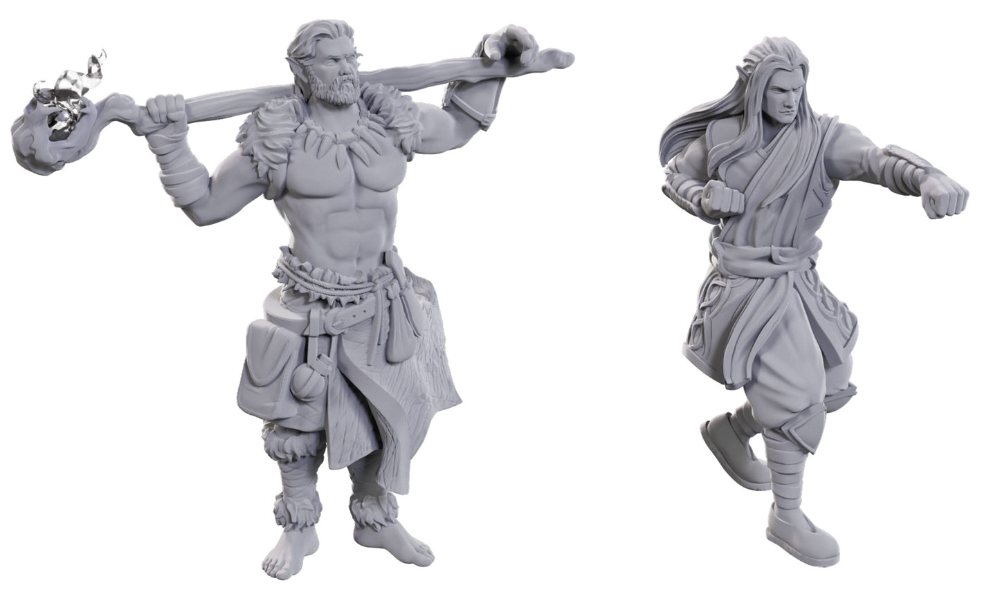 D&D Unpainted Minis WV24 Archdruid & Martial Arts Adept