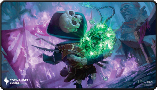 Ultra Pro Playmat Mtg Commander Series Three Color Shard Tinybones Black Stitched