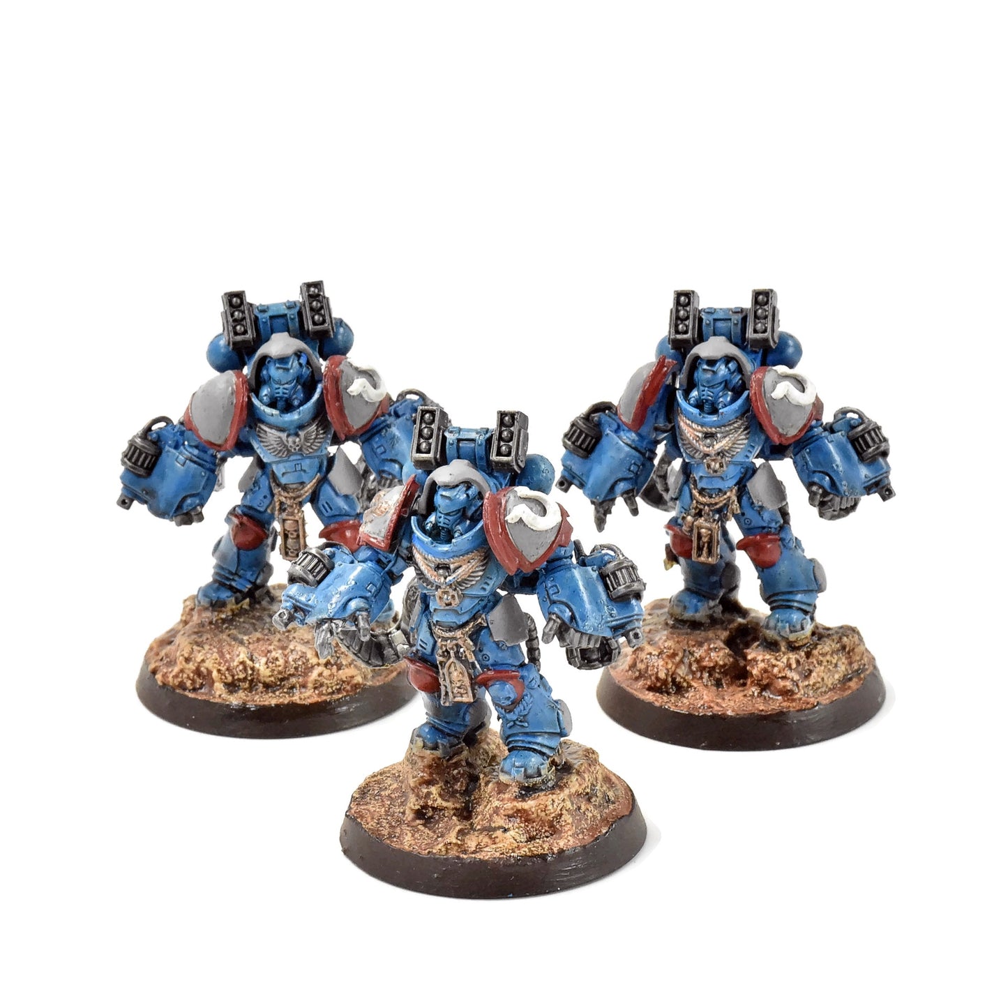 SPACE MARINES 3 Aggressors #1 WELL PAINTED Warhammer 40K