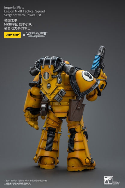 Legion MkIII Tactical Squad Sergeant with Power Fist Imperial Fists Joy Toy