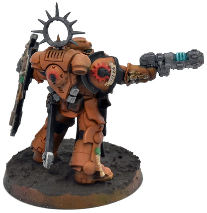 SPACE MARINES Primaris Lieutenant With Relic Shield #1 WELL PAINTED