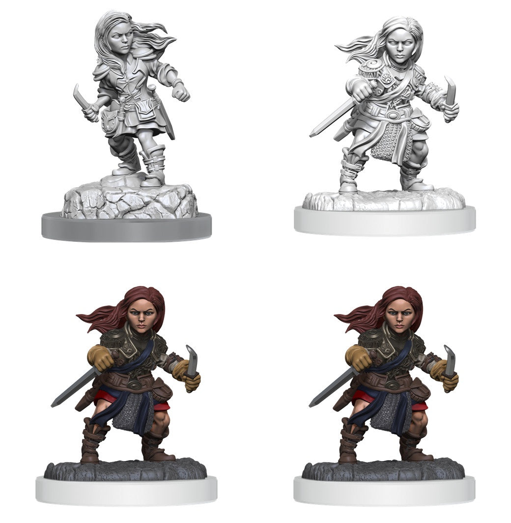 D&d Unpainted Minis Wv20 Halfling Rogue Female