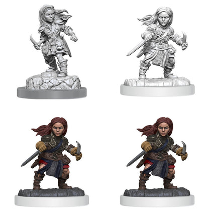 D&d Unpainted Minis Wv20 Halfling Rogue Female