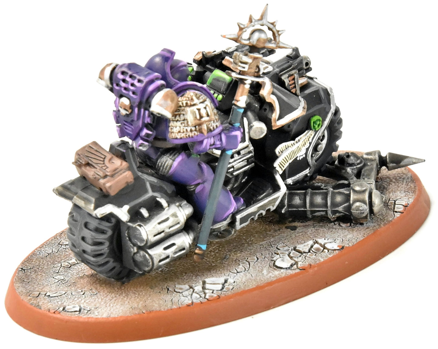 Space Marines Librarian à vélo n°3, peinture professionnelle Warhammer 40K