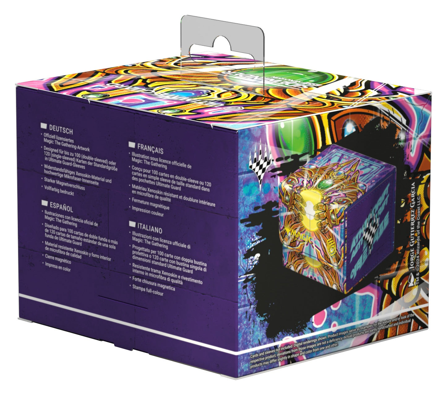 Étui de rangement Ultimate Guard Sidewinder pour plus de 100 cartes Xenoskin MTG Aetherdrift V5