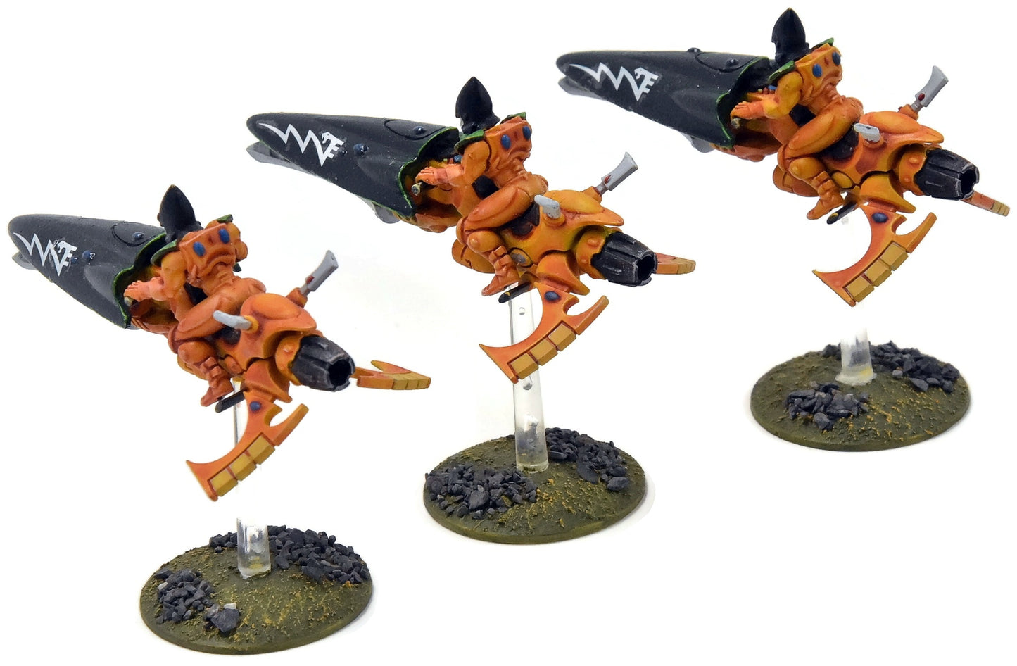 CRAFTWORLDS 3 Windriders Jetbike #1 WELL PAINTED Warhammer 40K