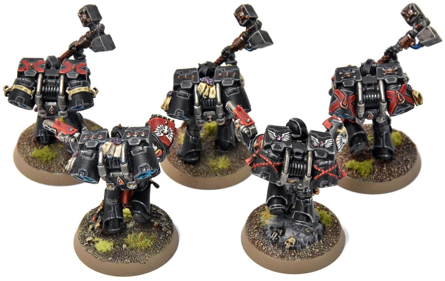 BLOOD ANGELS 5 Death Company With Jump Pack #16 PRO PAINTED Warhammer 40K