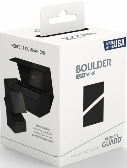 Ultimate Guard Deck Case Boulder 100+ Solid Black