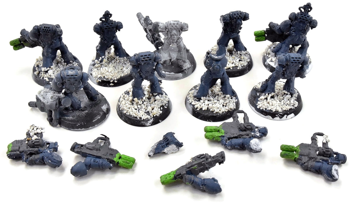 SPACE WOLVES 9 Space Wolf Torsos #1 Heavy Glued 40K BAD CONDITION
