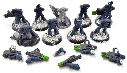SPACE WOLVES 9 Space Wolf Torsos #1 Heavy Glued 40K BAD CONDITION