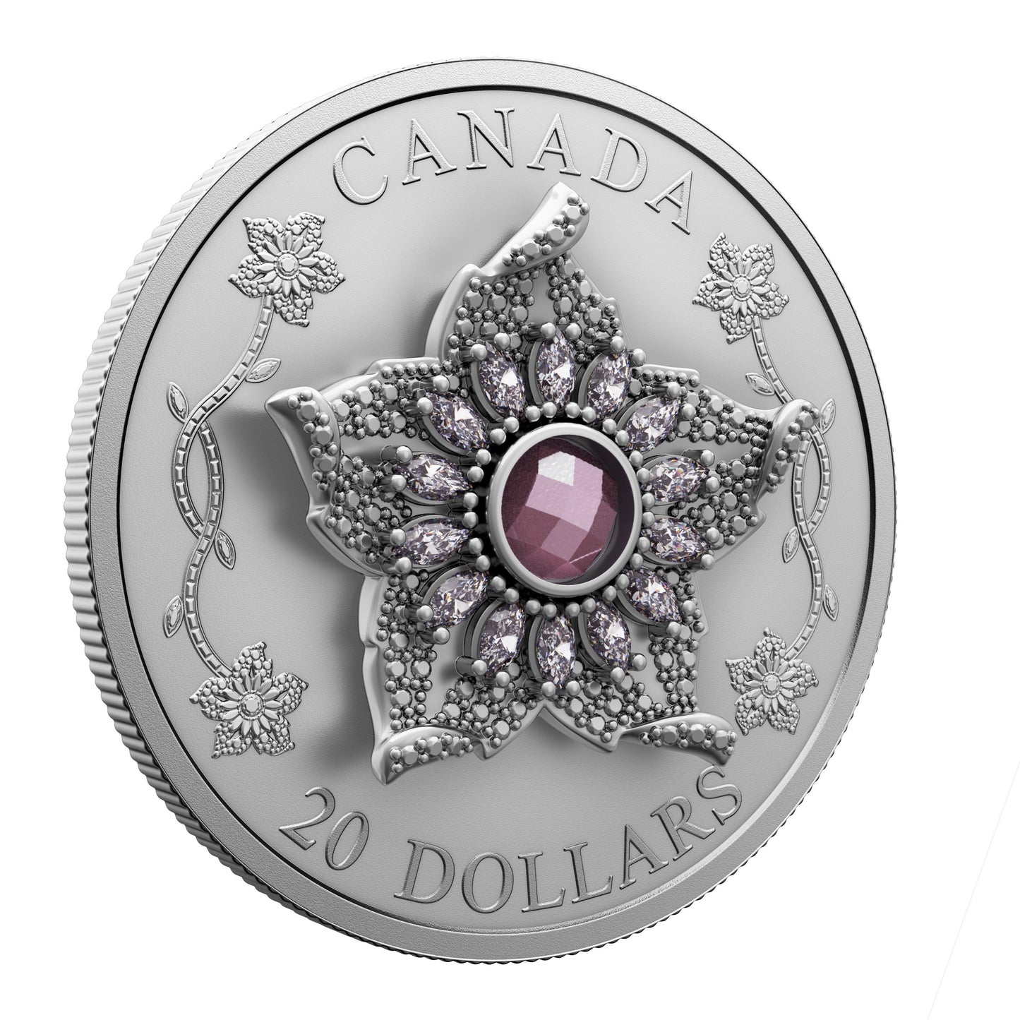 Crown Jewels Series: Williamson Diamond Brooch – 1 oz. $20 Fine Silver Coin(250100)