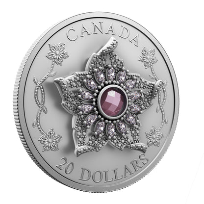 Crown Jewels Series: Williamson Diamond Brooch – 1 oz. $20 Fine Silver Coin(250100)