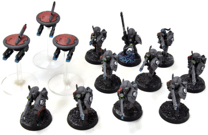 TAU EMPIRE 10 Fire Warriors #7 WELL PAINTED Warhammer 40K