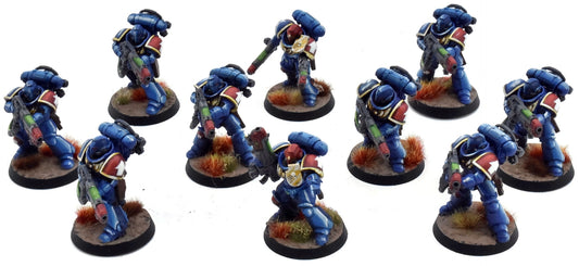 SPACE MARINES 10 Primaris Hellblasters #1 WELL PAINTED 40K Ultramarines
