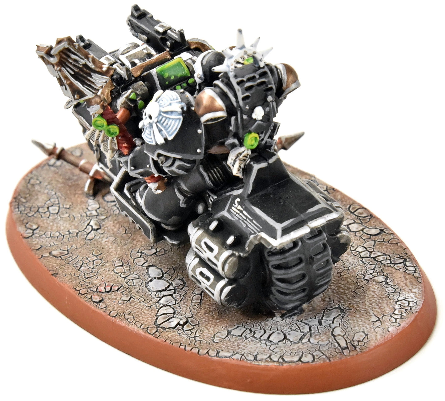 SPACE MARINES Chaplain on Bike #1 PRO PAINTED Warhammer 40K