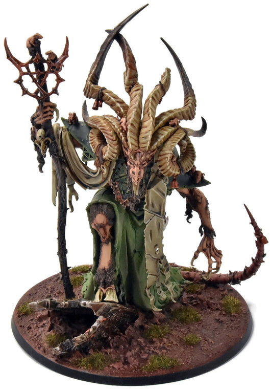 SKAVEN Vizzik Skour, Prophet of The Horned Rat #1 PRO PAINTED Warhammer Sigmar