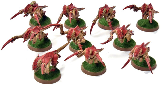 TYRANIDS 10 Hormagants #7 Warhammer 40K WELL PAINTED