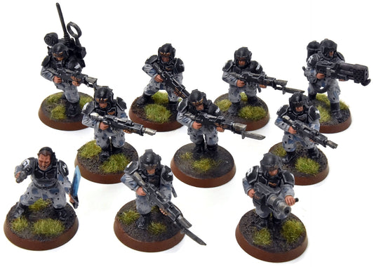 ASTRA MILITARIUM 10 Cadian Shock Troop #18 WELL-PAINTED Warhammer 40K
