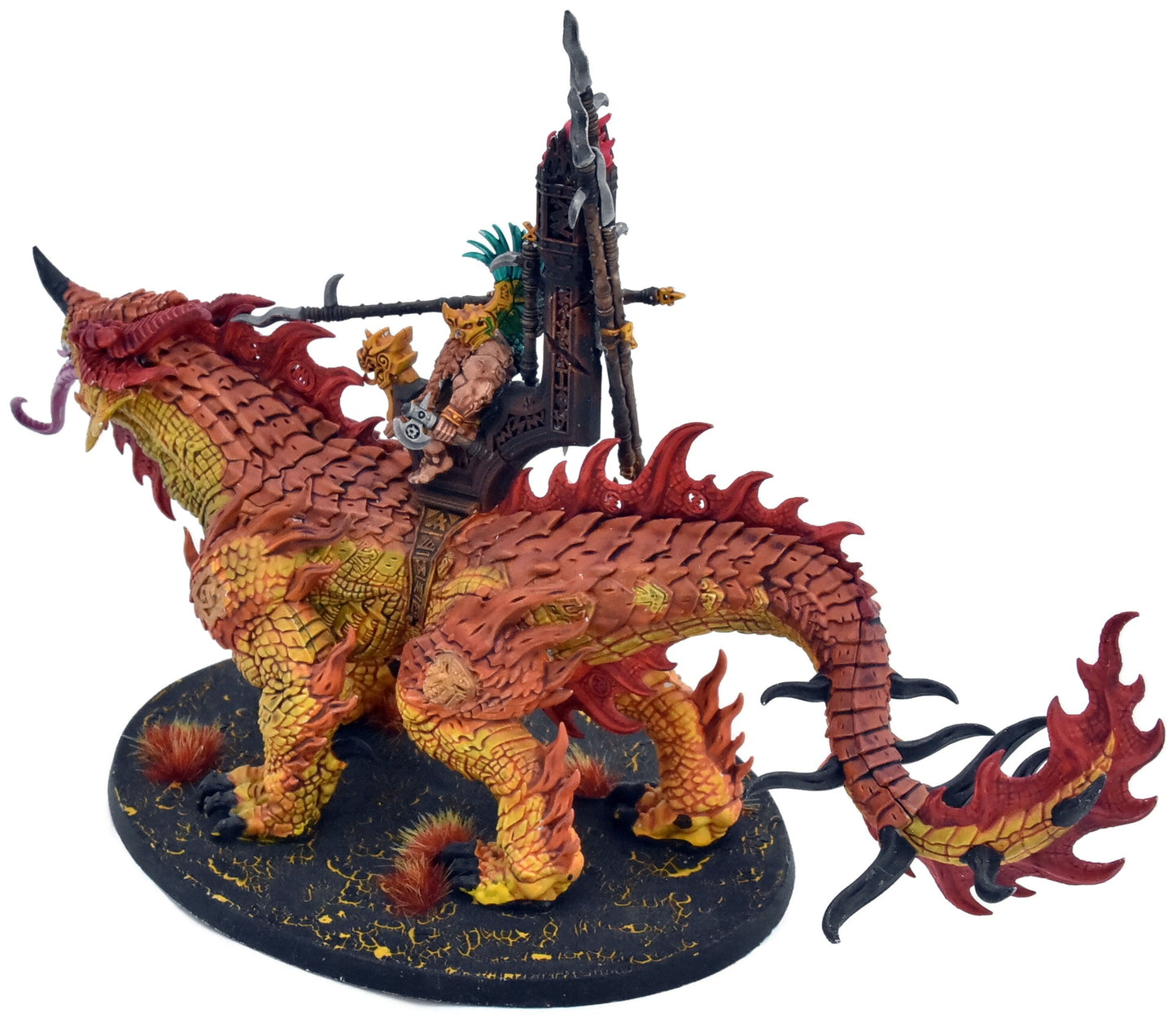 FYRESLAYERS Auric Runeson On Magmadroth #1 PRO PAINTED Warhammer Sigmar