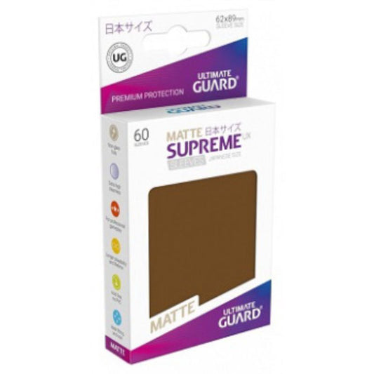 Ultimate Guard Sleeves Supreme Ux Small Matte Brown 60Ct