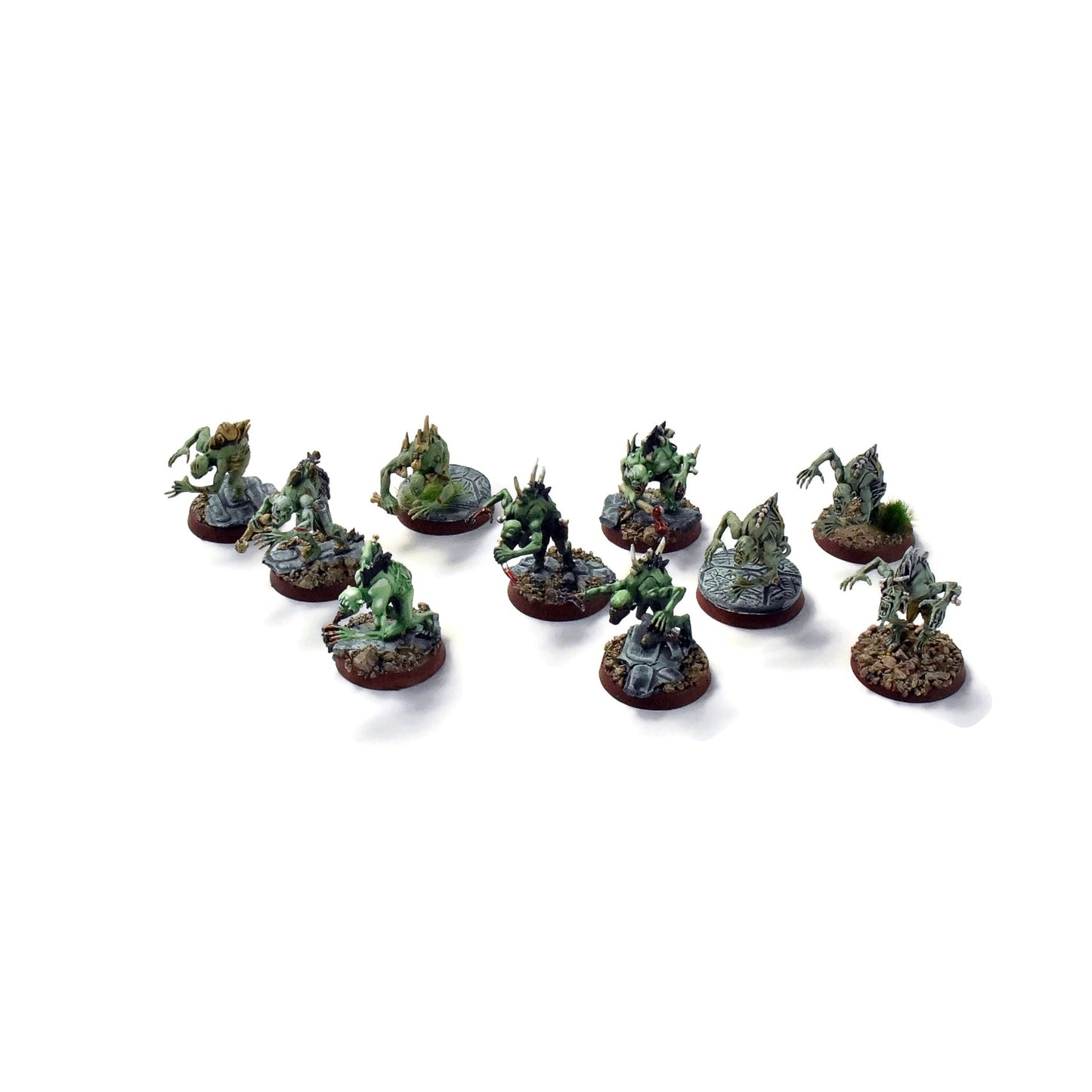 FLESH-EATER COURTS 10 Crypt Ghouls #6 Sigmar WELL PAINTED