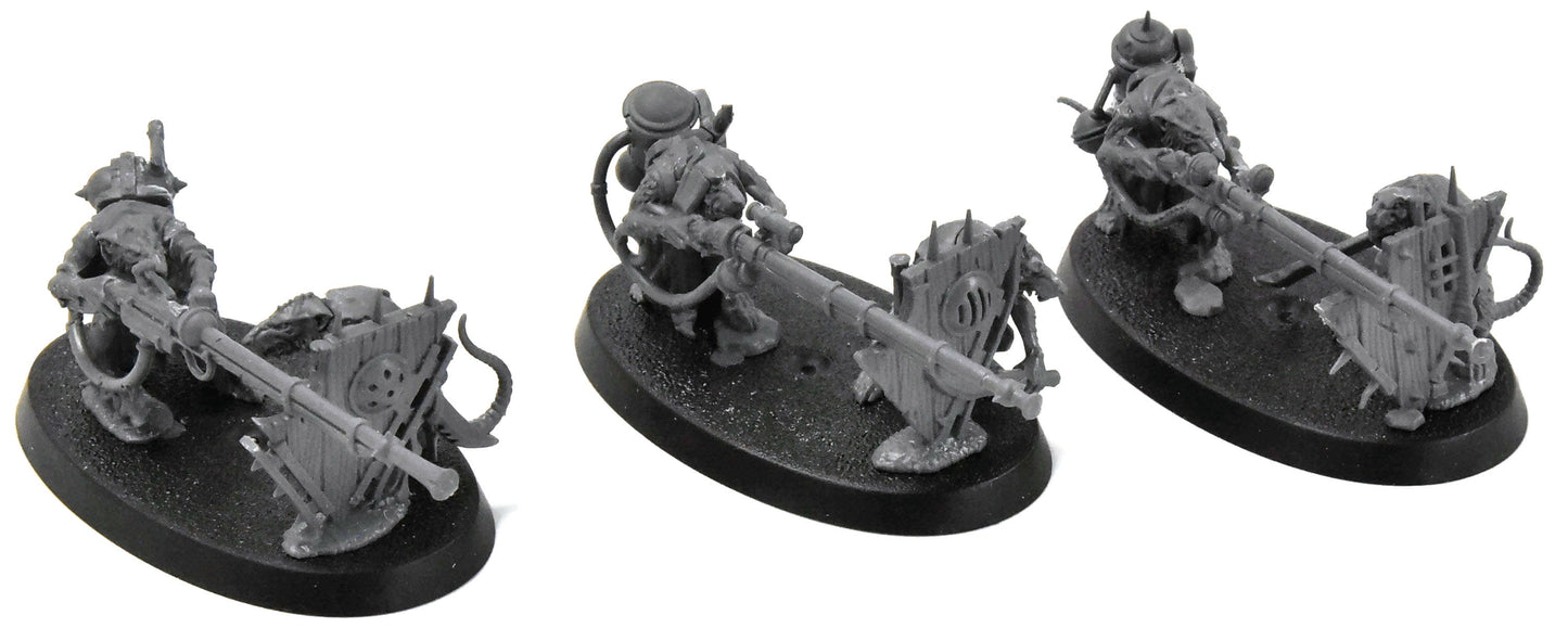 Skaven 3 Warplock Jezzails Warhammer Sigmar Assembled Skaventide 7235
