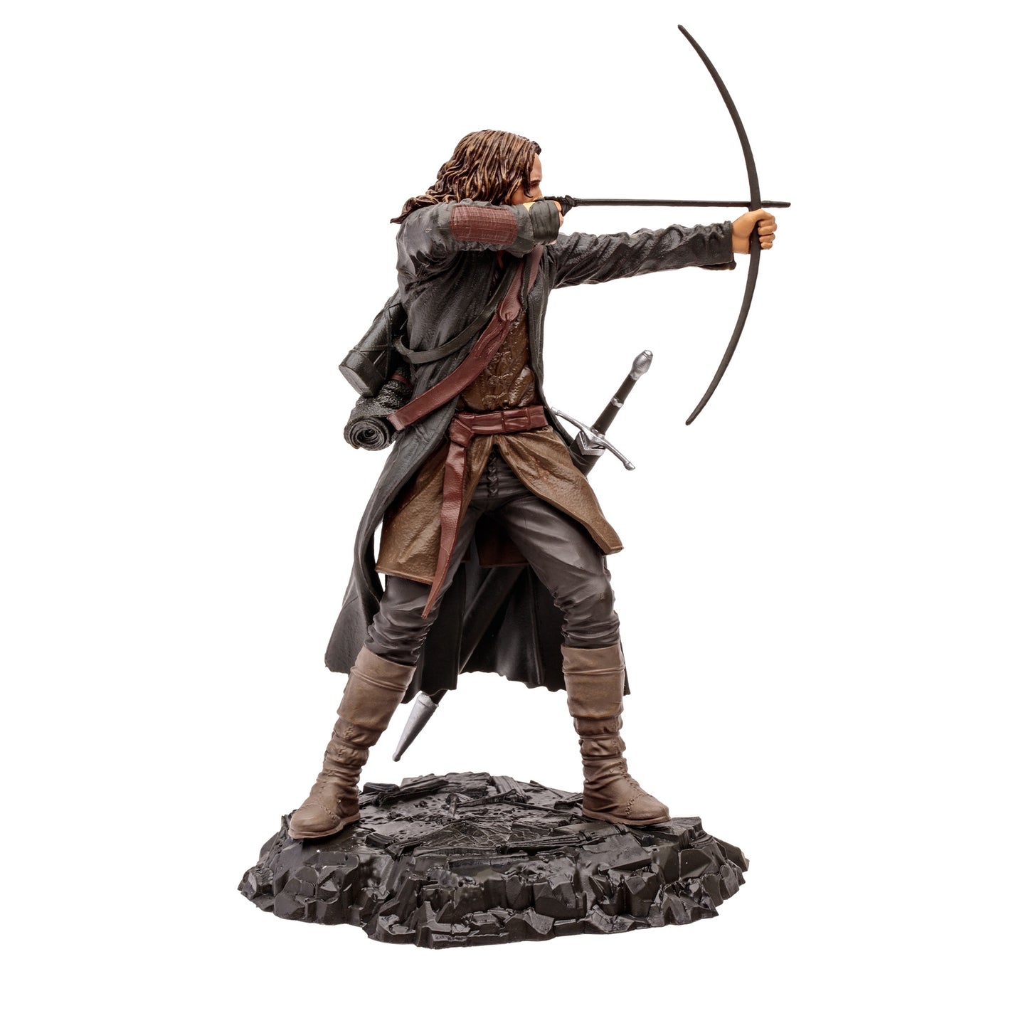 Figurine Aragorn de 15 cm (6 pouces) de Mcfarlane Movie Maniacs, tirée du Seigneur des Anneaux.