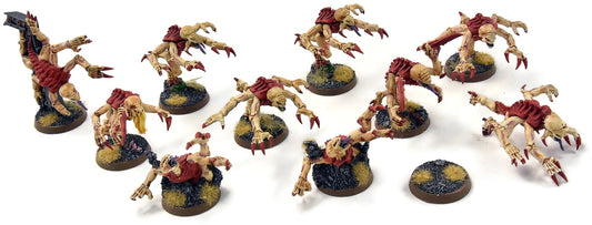 TYRANIDS 10 Genestealers #2 Warhammer 40K WELL PAINTED