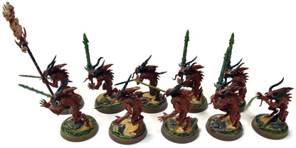 BLADES OF KHORNE 10 Bloodletters #2 WELL PAINTED Sigmar