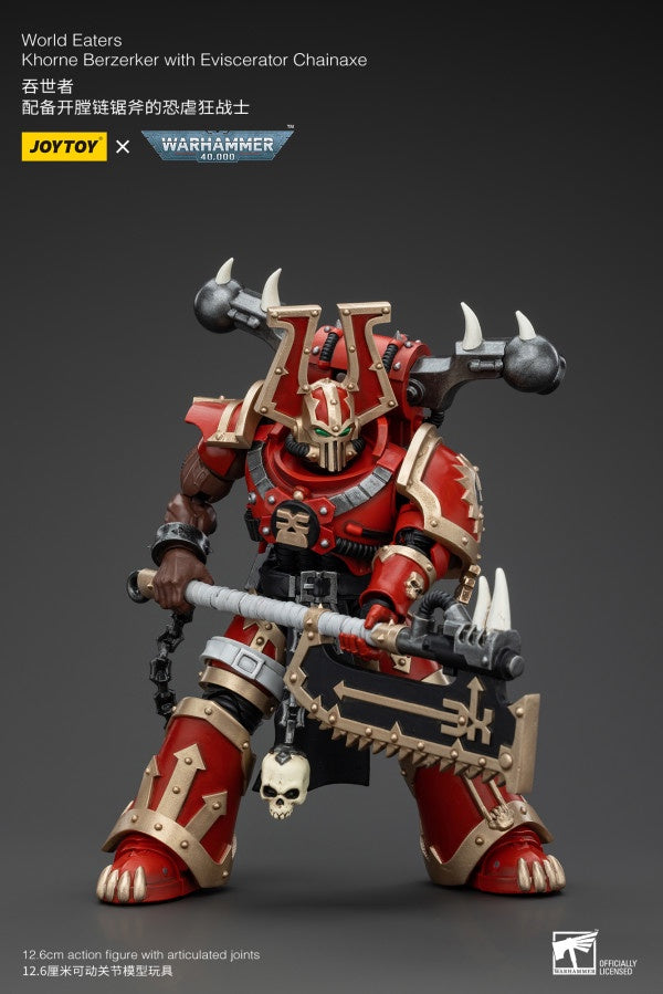 Khorne Berzerker with Eviscerator Chainaxe World Eaters Joy Toy