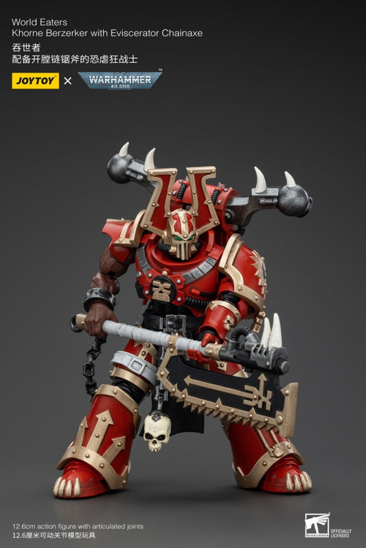 Khorne Berzerker with Eviscerator Chainaxe World Eaters Joy Toy
