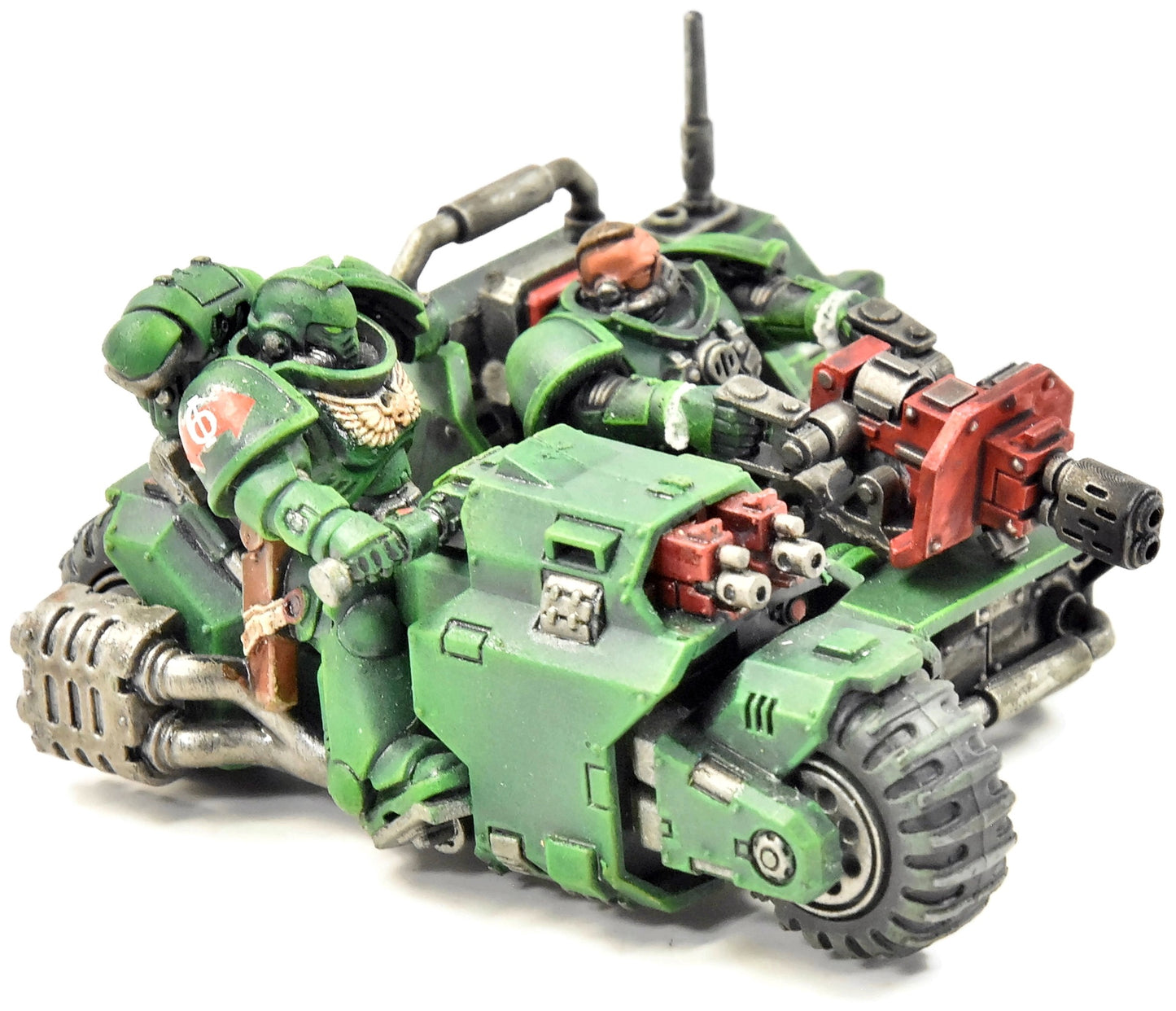 Moto d'attaque Dark Angels n°6, peinture de qualité, Warhammer 40K