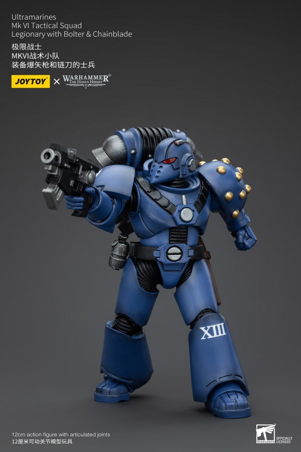 MK VI Tactical Squad Legionary with Bolter& Chainblade Ultramarines Joy Toy